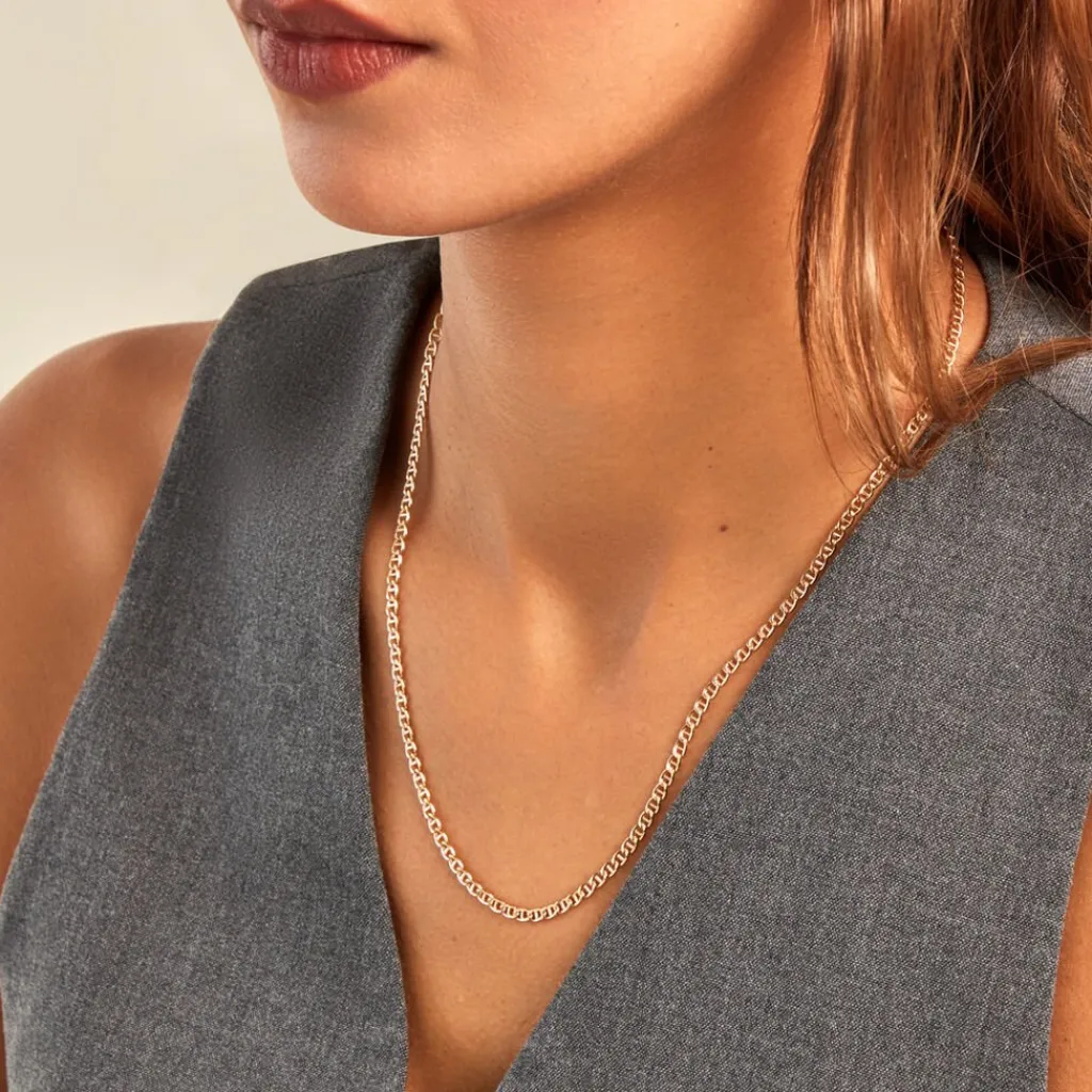 Histoire d'Or Collier Or Jaune Capucin Maille Marine Hot