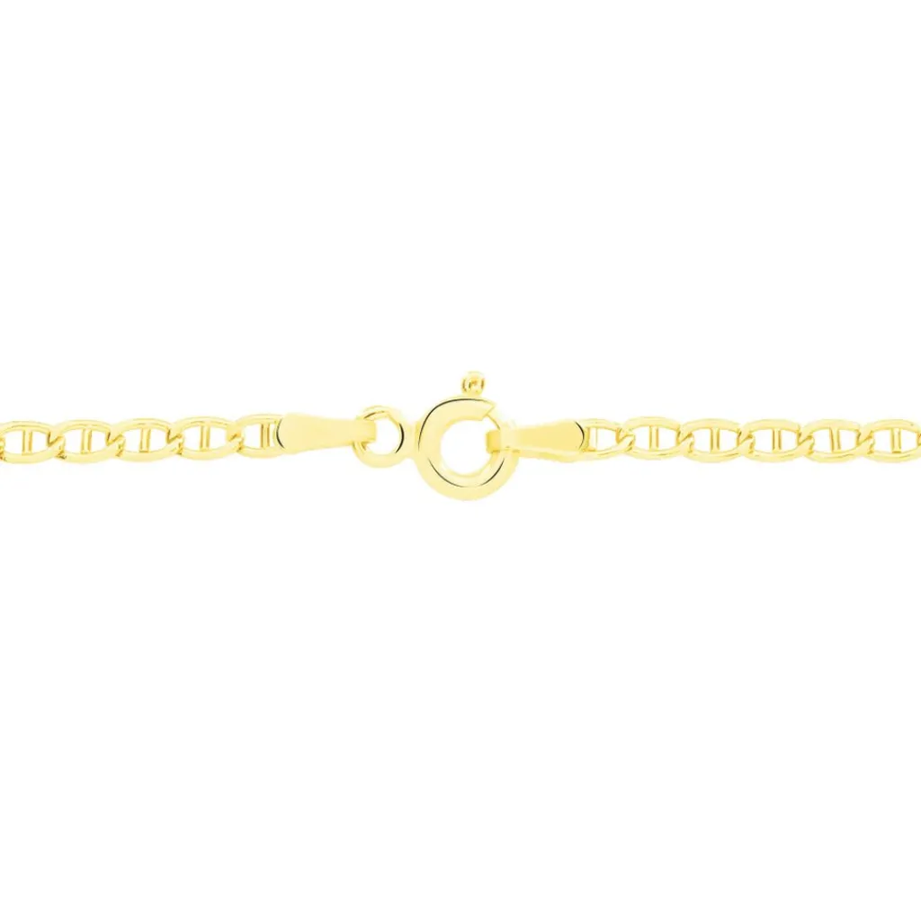 Histoire d'Or Collier Capucin Maille Marine or jaune Discount