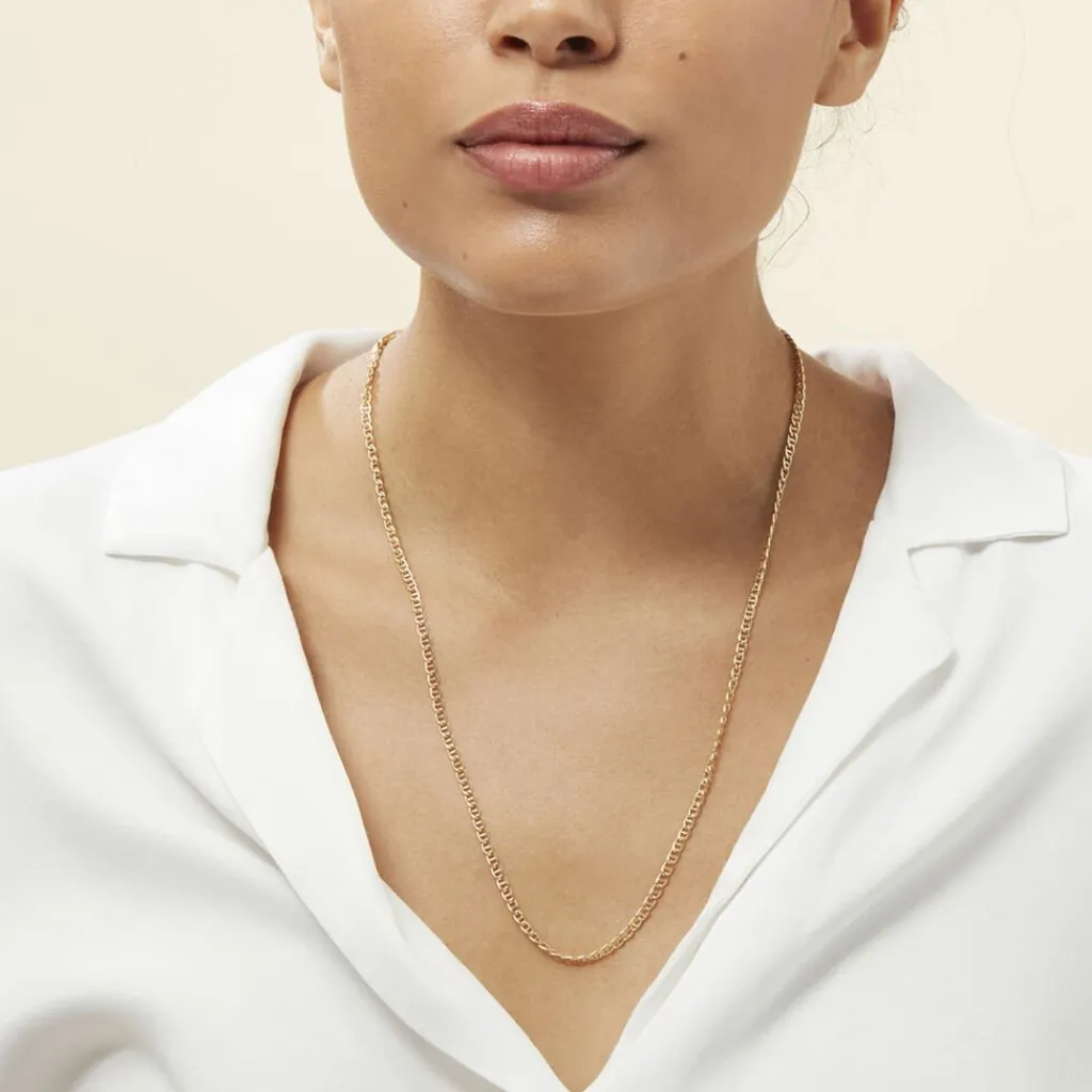 Histoire d'Or Collier Capucin Maille Marine or jaune Best