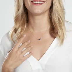 Histoire d'Or Collier Or Jaune Carl Saphirs Diamants Sale