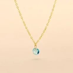 Histoire d'Or Collier Or Jaune Emilee Oxyde De Zirconium or jaune oxyde azur New