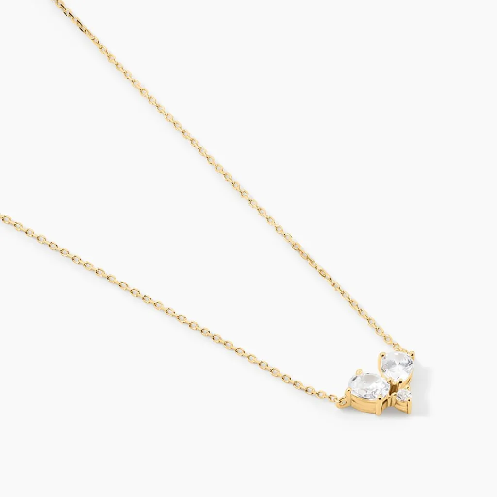 Histoire d'Or Collier Or Jaune Isidor Oxydes De Zirconium Discount