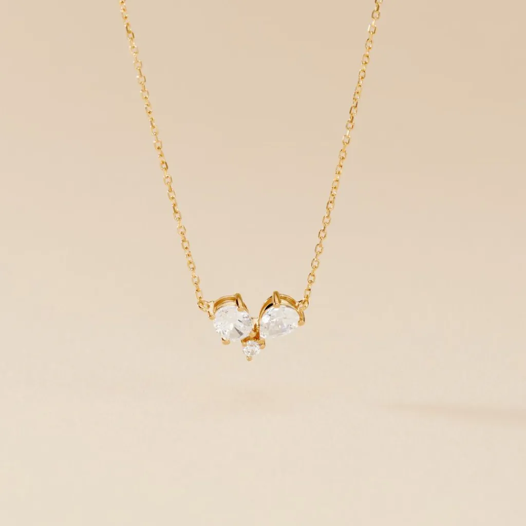 Histoire d'Or Collier Or Jaune Isidor Oxydes De Zirconium Discount