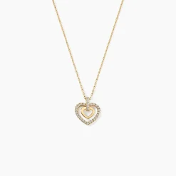 Histoire d'Or Collier Or Jaune Love Is In The Air Oxydes De Zirconium Best