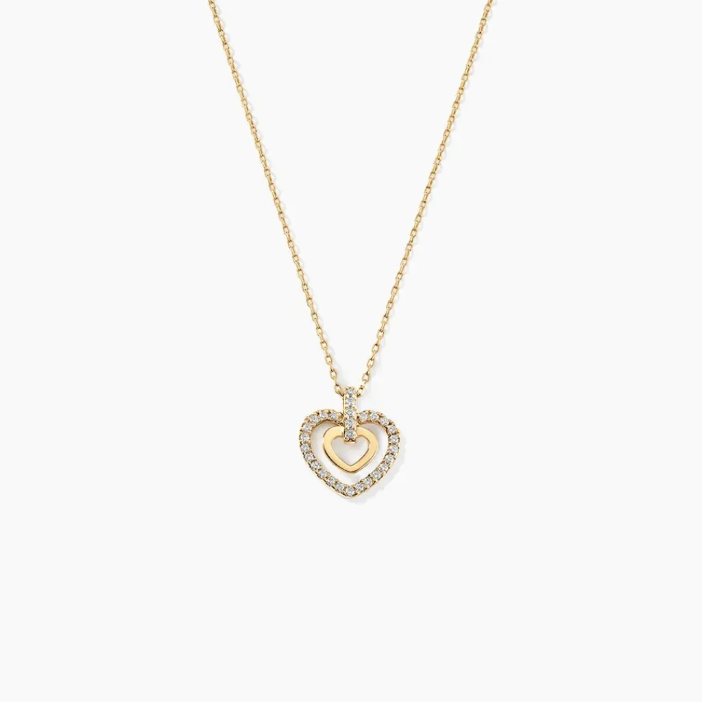 Histoire d'Or Collier Or Jaune Love Is In The Air Oxydes De Zirconium Best