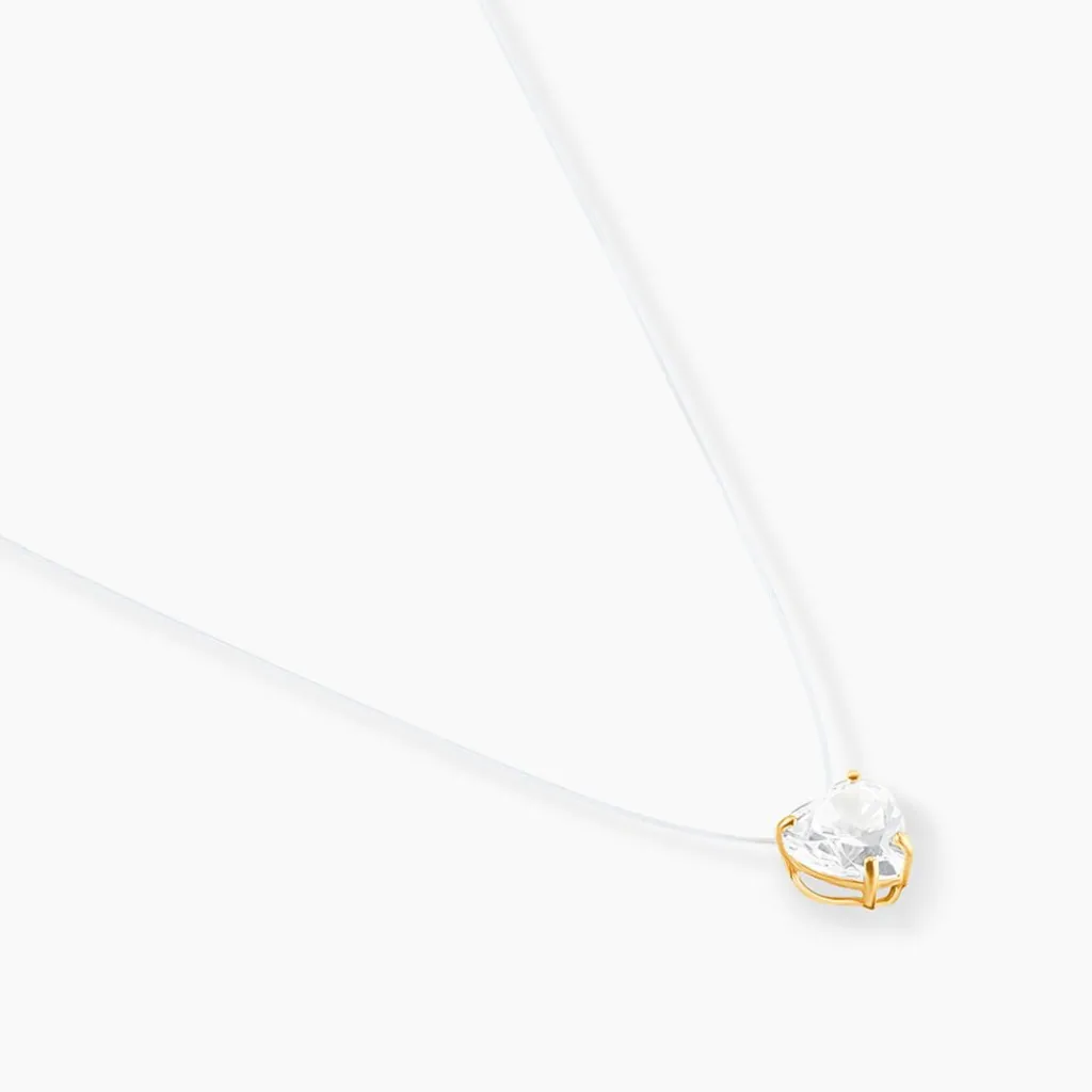 Histoire d'Or Collier Or Jaune Maiorga Oxyde De Zirconium Outlet