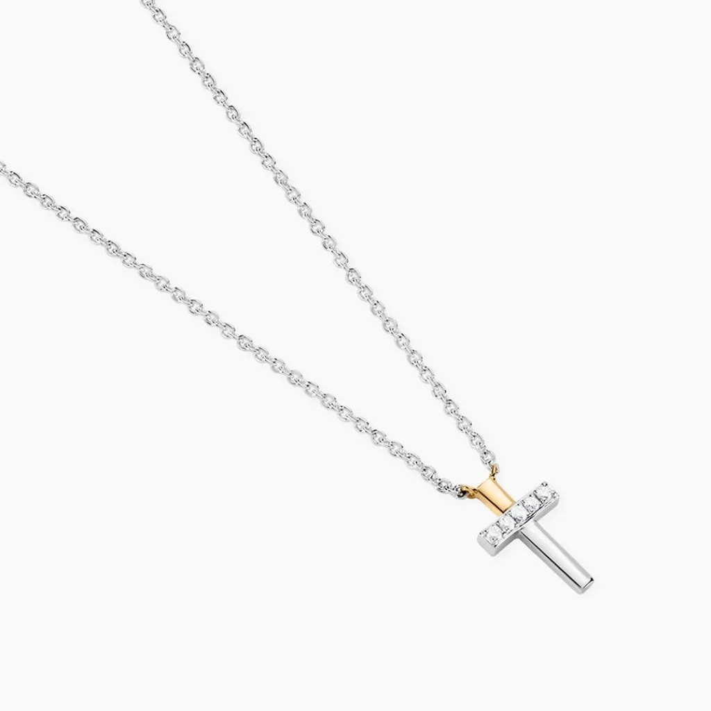 Histoire d'Or Collier Or Jaune Oxyde De Zirconium Clearance