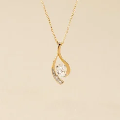 Histoire d'Or Collier Or Jaune Sagesse Oxydes De Zirconium or jaune oxyde Outlet