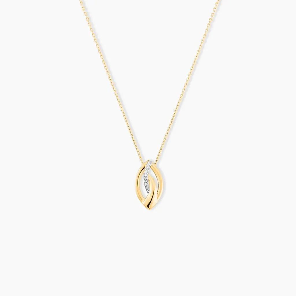 Histoire d'Or Collier Or Jaune Sven Diamant Discount