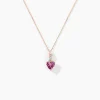 Histoire d'Or Collier Or Rose Clothilde Rhodolite Best