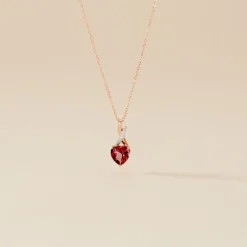 Histoire d'Or Collier Or Rose Clothilde Rhodolite Best