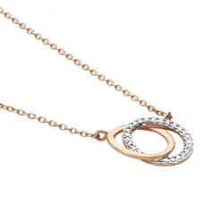 Histoire d'Or Collier Or Rose Tresha Diamants or rose diamant New