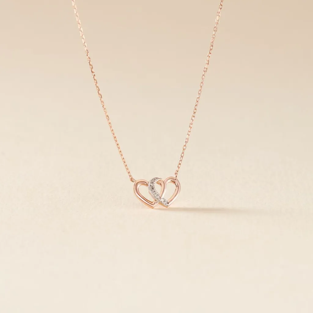 Histoire d'Or Collier Or Rose Valiere Diamants Sale