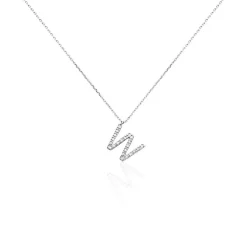 Histoire d'Or Collier Oran Or Blanc Diamant