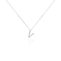 Histoire d'Or Collier Oran Or Blanc Diamant Clearance