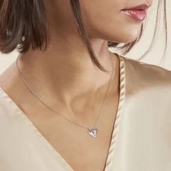 Histoire d'Or Collier Origami Argent Blanc Oxyde De Zirconium New