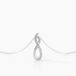 Histoire d'Or Collier Osanna s or blanc diamant Hot