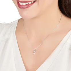 Histoire d'Or Collier Osanna s or blanc diamant Hot