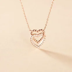 Histoire d'Or Collier Ottavia Argent Rose Oxyde De Zirconium Best