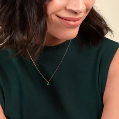 Histoire d'Or Collier Ovale or jaune emeraude Sale