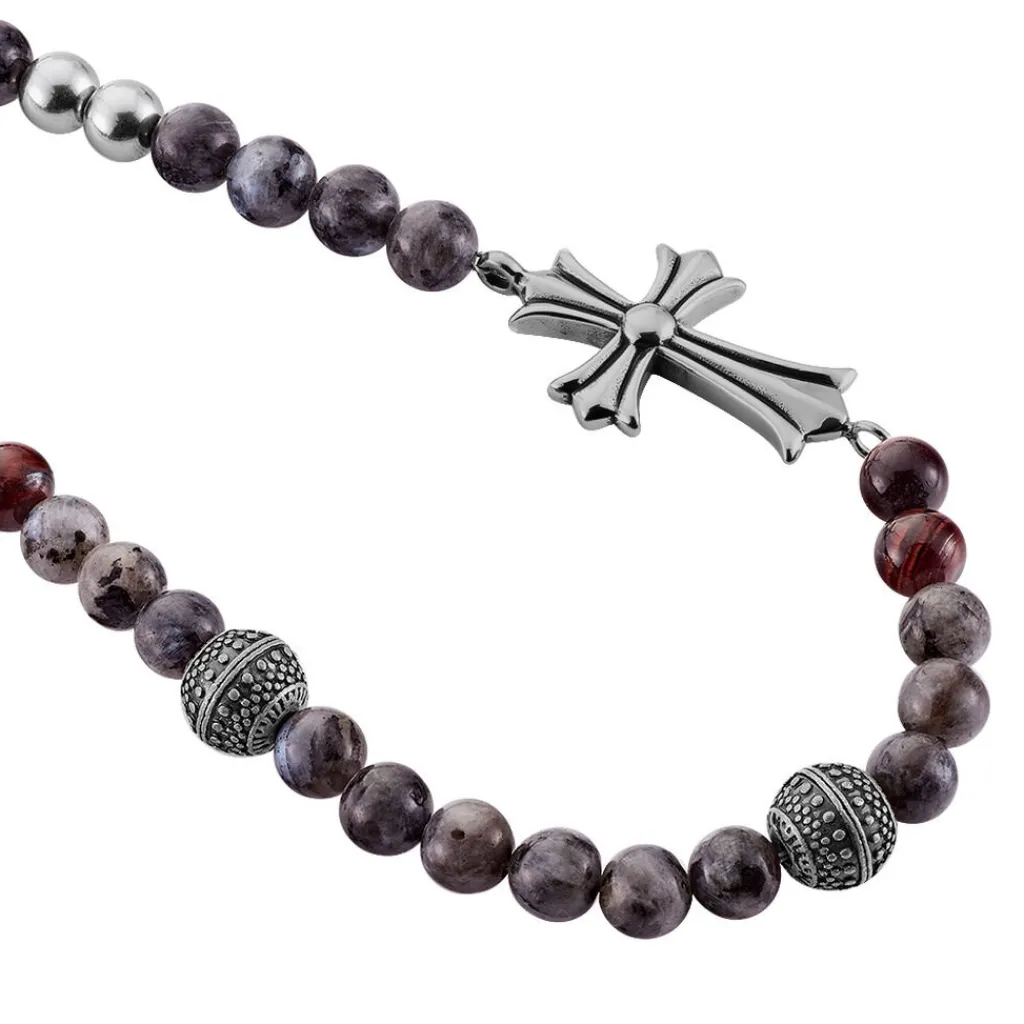 Histoire d'Or Collier Palome Acier Gris