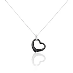 Histoire d'Or Collier Pam Argent Blanc Céramique Et Oxyde De Zirconium Hot