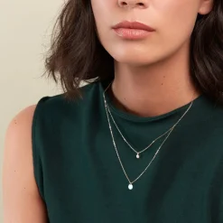 Histoire d'Or Collier Pampilles Colorées Or Jaune Amazonite or jaune amazonite vert Best