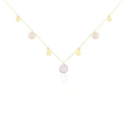 Histoire d'Or Collier Pampilles Colorées Or Jaune Nacre or jaune nacre rose Hot