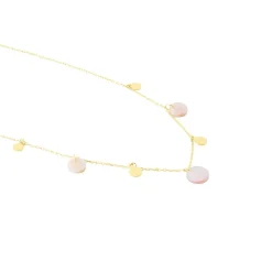 Histoire d'Or Collier Pampilles Colorées Or Jaune Nacre or jaune nacre rose Hot