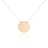 Histoire d'Or Collier Pastille Gravable Or Rose Discount