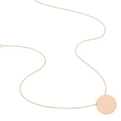 Histoire d'Or Collier Pastille Gravable Or Rose Discount