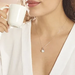 Histoire d'Or Collier Patricia Or Blanc Perle De Culture Oxyde