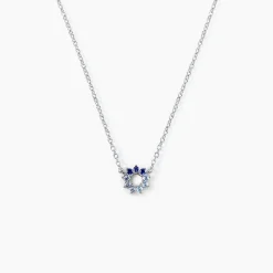 Histoire d'Or Collier Pavel Argent Oxyde De Zirconium argent blanc oxyde bleu Clearance
