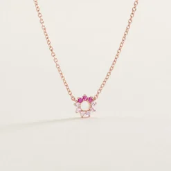 Histoire d'Or Collier Pavel Argent Rose Oxyde De Zirconium argent rose oxyde rose Best