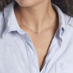 Histoire d'Or Collier Pavel Argent Rose Oxyde De Zirconium argent rose oxyde rose Best