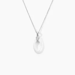 Histoire d'Or Collier Peer Argent Blanc Oxyde De Zirconium