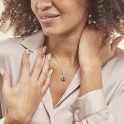 Histoire d'Or Collier Perez Argent Blanc Oxyde De Zirconium argent blanc oxyde jaune Best