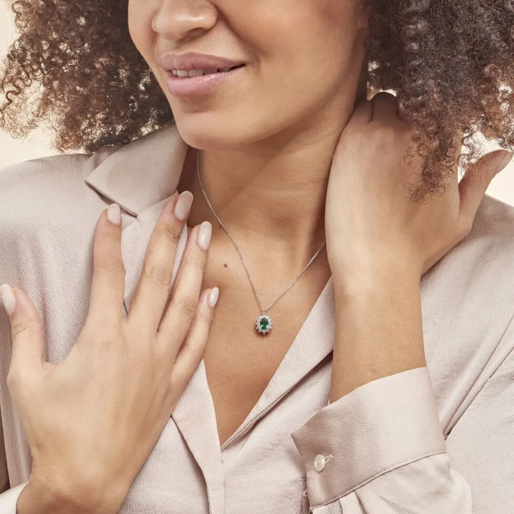 Histoire d'Or Collier Perez Argent Blanc Oxyde De Zirconium argent blanc oxyde jaune Best