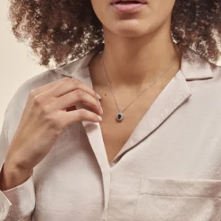 Histoire d'Or Collier Perez Argent Blanc Oxyde De Zirconium argent blanc oxyde bleu Online