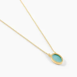 Histoire d'Or Collier Pernia Or Jaune Amazonite or jaune amazonite azur Hot