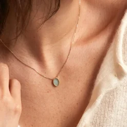 Histoire d'Or Collier Pernia Or Jaune Amazonite or jaune amazonite azur Hot