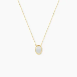 Histoire d'Or Collier Pernia Or Jaune Nacre or jaune nacre blanche