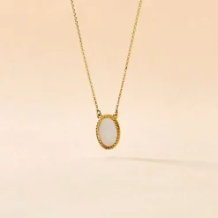Histoire d'Or Collier Pernia Or Jaune Nacre or jaune nacre blanche