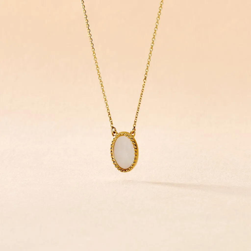 Histoire d'Or Collier Pernia Or Jaune Nacre or jaune nacre blanche