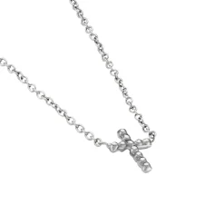 Histoire d'Or Collier Peyton Argent Blanc New