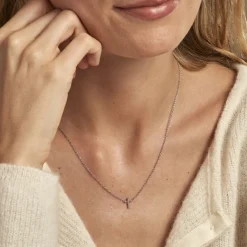 Histoire d'Or Collier Peyton Argent Blanc New