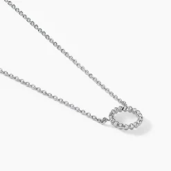 Histoire d'Or Collier Peytone Argent Blanc Discount