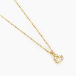 Histoire d'Or Collier Phanie Argent Jaune Oxyde De Zirconium New