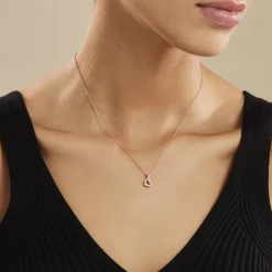 Histoire d'Or Collier Phanie Argent Rose Oxyde De Zirconium New