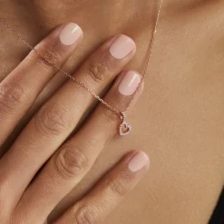 Histoire d'Or Collier Phanie Argent Rose Oxyde De Zirconium New